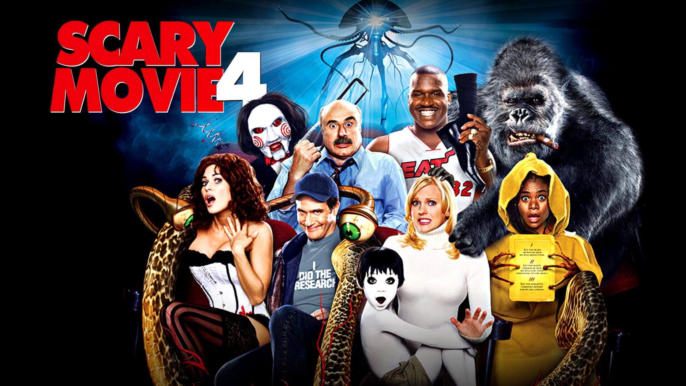 "Scary Movie 4" wird im Fernsehen und online wiederholt, schauen wir es uns an