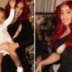 Cardi B Zwillinge mit Kulture in schwarzen Kleidern & posiert mit Sohn Wave an Weihnachten