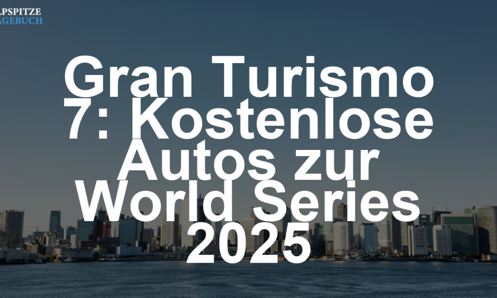Gran Turismo 7 feiert die World Series 2025 mit zwei kostenlosen Japan-Sportwagen