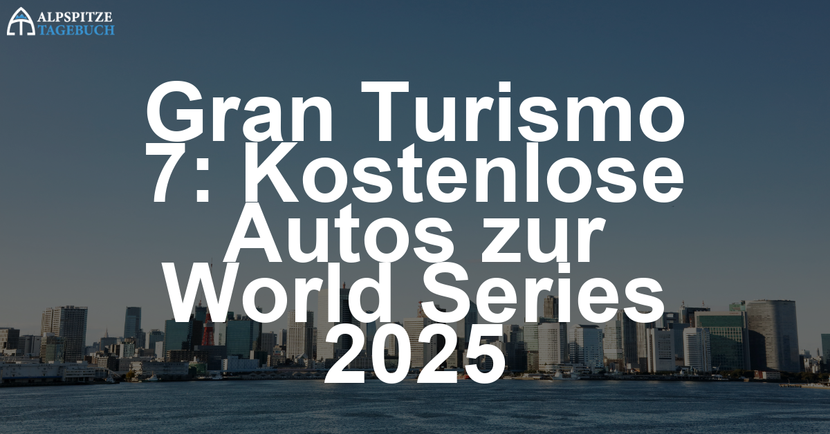 Gran Turismo 7 feiert die World Series 2025 mit zwei kostenlosen Japan-Sportwagen