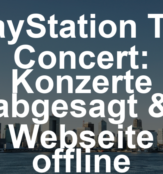 PlayStation The Concert – Alle Termine gestrichen – Webseite offline